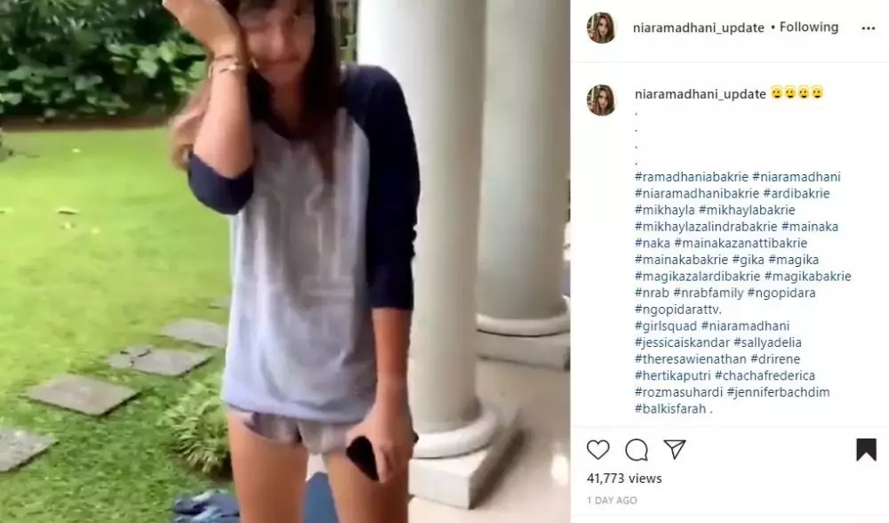 nia swab nangis © Instagram