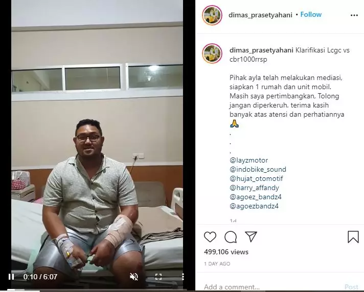 Penabrakan motor besar Berbagai sumber