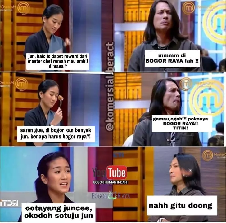 meme gombalan Juna Masterchef 7 © Instagram