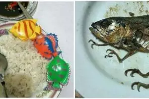 10 Potret nyeleneh saat ikan dijadikan lauk ini bikin auto kenyang