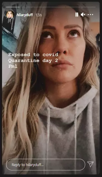 momen Hilary Duff jalani karantina karena Covid-19 Instagram