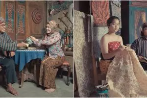 10 Pemotretan keluarga Uya Kuya dengan baju adat Jawa, klasik banget