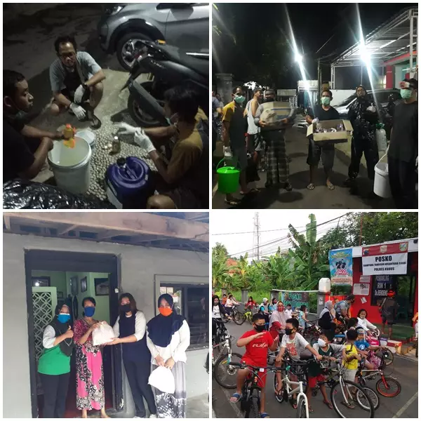 Sembako gantung di desa rendeng kudus © 2020 brilio.net