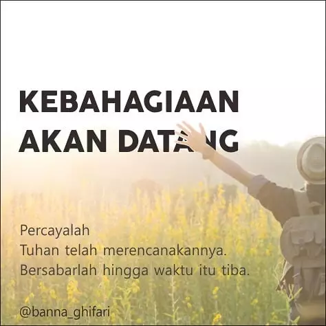 kata mutiara berpikir positif © 2020 brilio.net/ Instagram