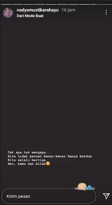 Nadya curhat pilu janin © Instagram
