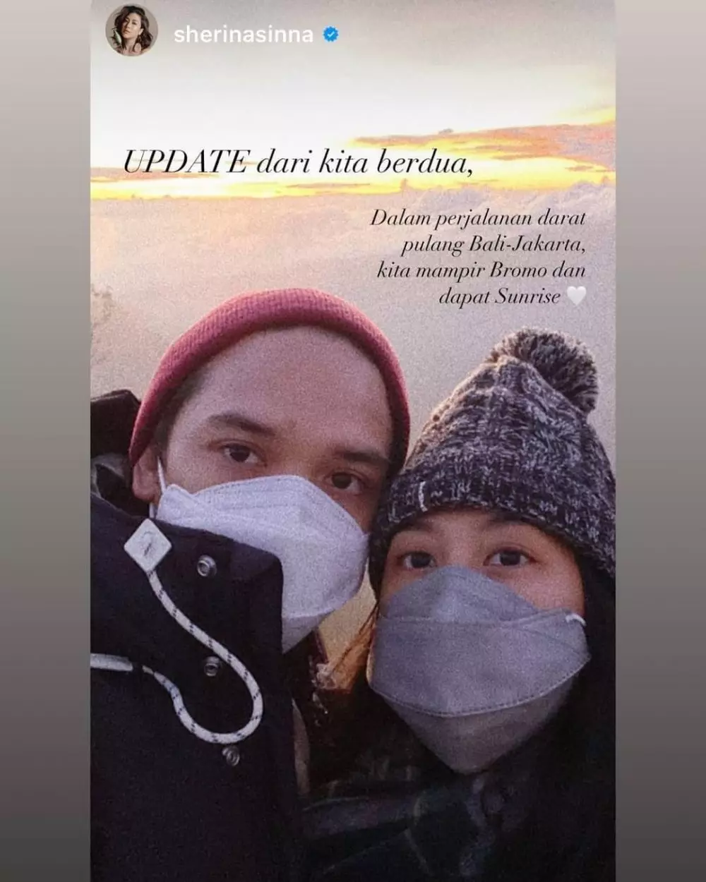 Cerita mini honeymoon sherina  © 2020 brilio.net