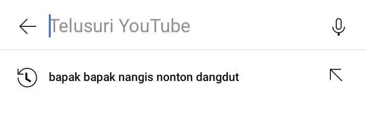 History pencarian YouTube © Twitter