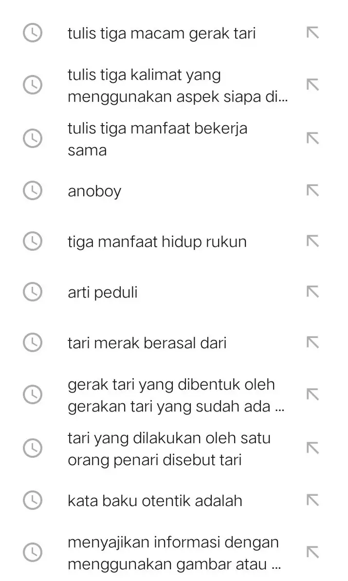 History pencarian YouTube © Twitter