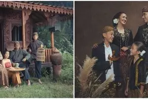 Pemotretan 8 keluarga seleb usung adat Jawa, klasik banget