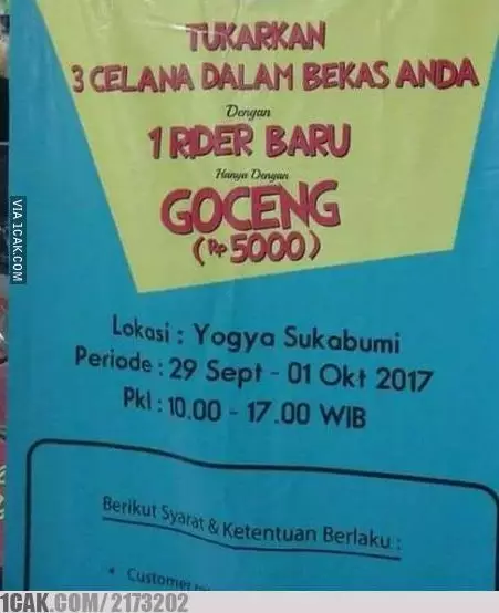 Tulisan harga promosi berbagai sumber