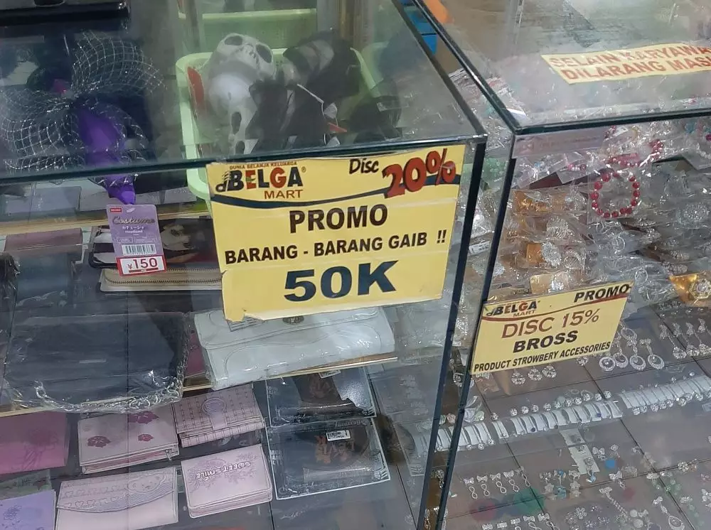 Tulisan harga promosi berbagai sumber