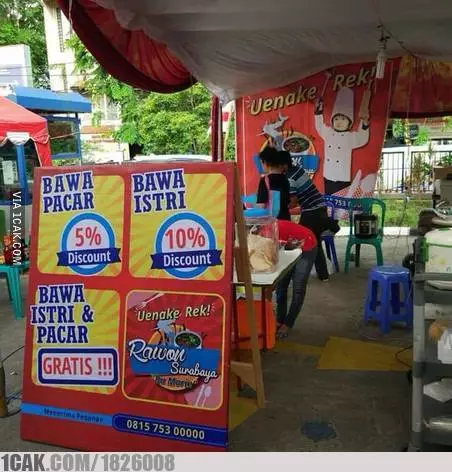 Tulisan harga promosi berbagai sumber