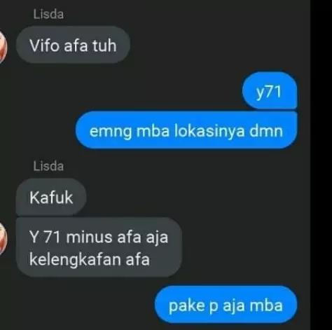 Chat typo dari penjual berbagai sumber Chat typo dari penjual berbagai sumber
