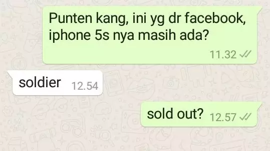Chat typo dari penjual berbagai sumber Chat typo dari penjual berbagai sumber