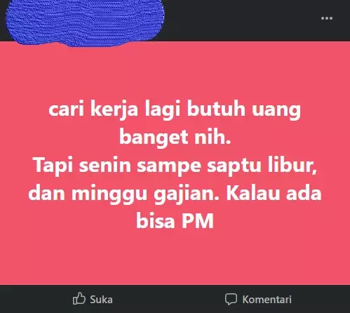 status butuh uang nyeleneh Facebook status butuh uang nyeleneh Facebook