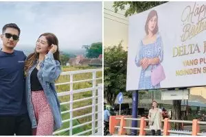 Viral crazy rich Surabaya rayakan ultah istri pakai baliho, unik abis