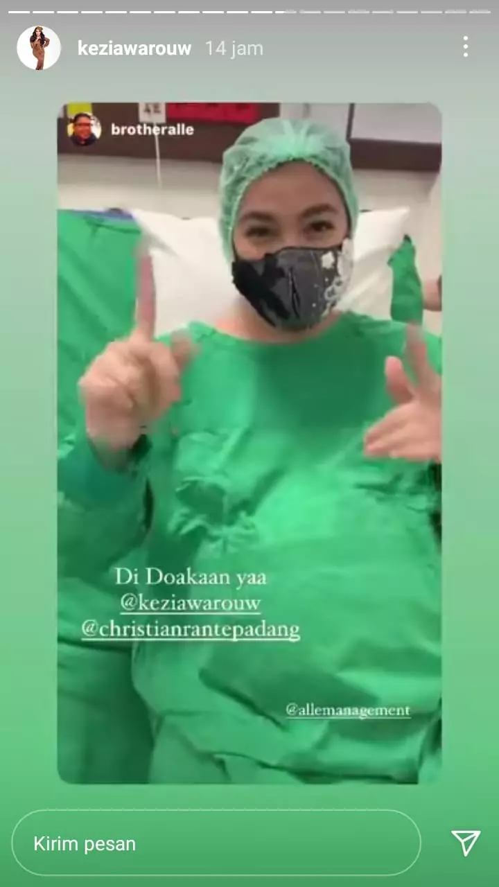 momen kezia melahirkan © Instagram