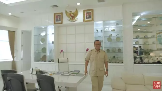ruang kerja edhy prabowo © YouTube ruang kerja edhy prabowo © YouTube