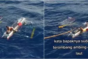 Viral penyelamatan nelayan yang terombang-ambing tiga hari di lautan