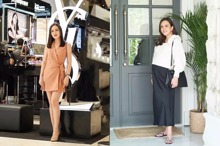 Seleb sebelum dan saat hamil © Instagram Seleb sebelum dan saat hamil © Instagram