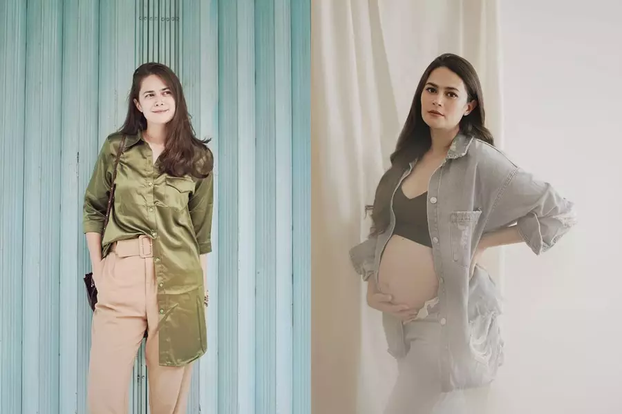 Seleb sebelum dan saat hamil © Instagram Seleb sebelum dan saat hamil © Instagram