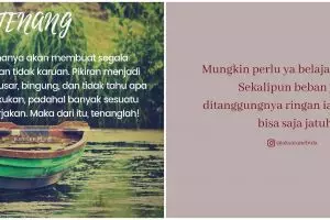 40 Kata-kata mutiara tentang ketenangan, sederhana dan indah