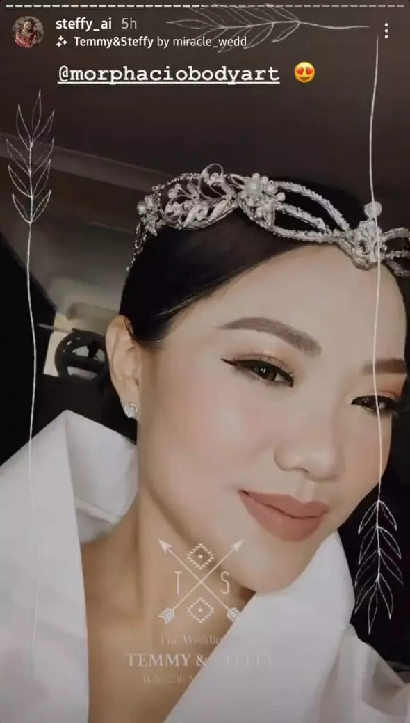 pernikahan Steffy eks Cherrybelle © Instagram pernikahan Steffy eks Cherrybelle © Instagram