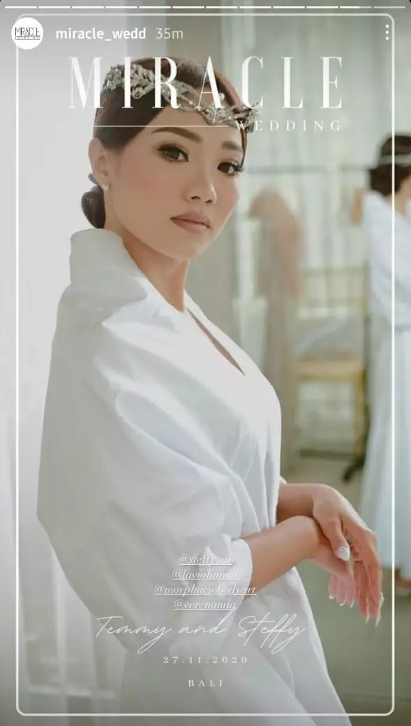 pernikahan Steffy eks Cherrybelle © Instagram pernikahan Steffy eks Cherrybelle © Instagram