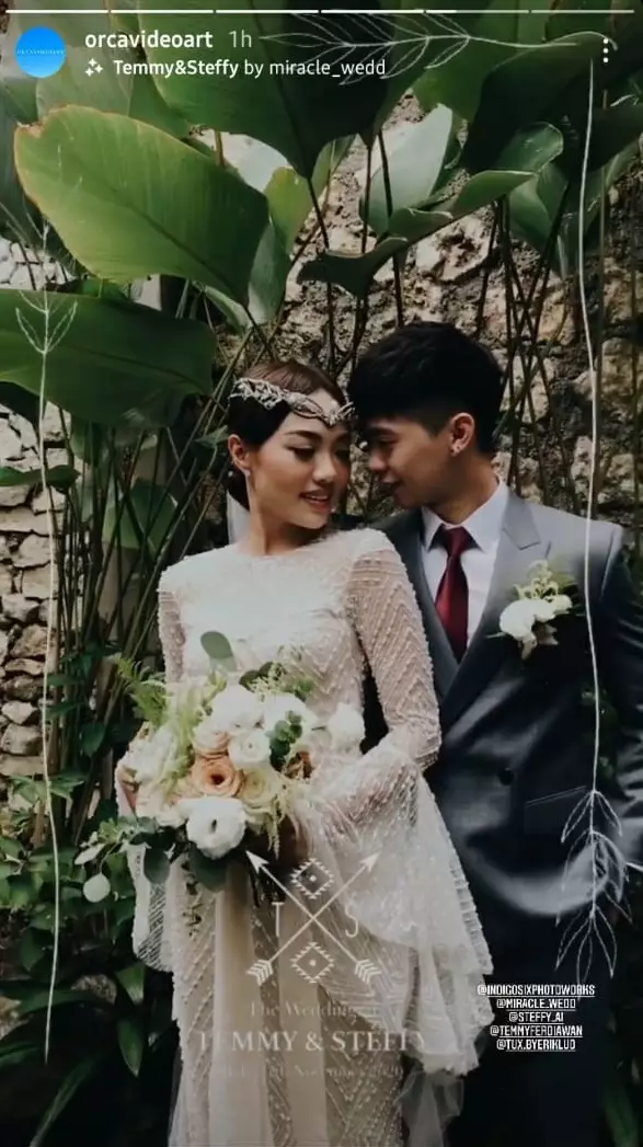 pernikahan Steffy eks Cherrybelle © Instagram pernikahan Steffy eks Cherrybelle © Instagram