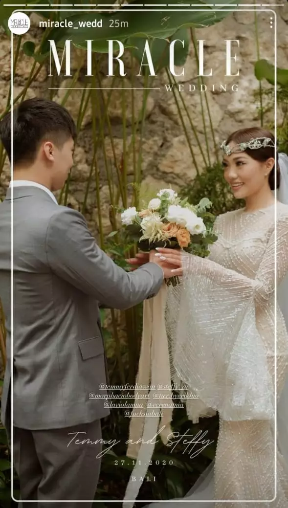 pernikahan Steffy eks Cherrybelle © Instagram pernikahan Steffy eks Cherrybelle © Instagram