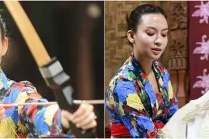 9 Gaya pemotretan Karina Nadila dengan kebaya, anggun banget