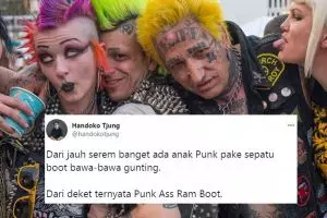 10 Cuitan lucu salah lihat anak punk dari jauh ini receh tapi kocak