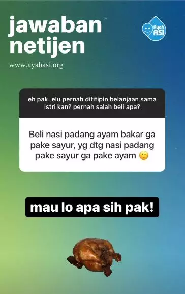 Curhatan suami salah beli titipan © 2020 Instagram