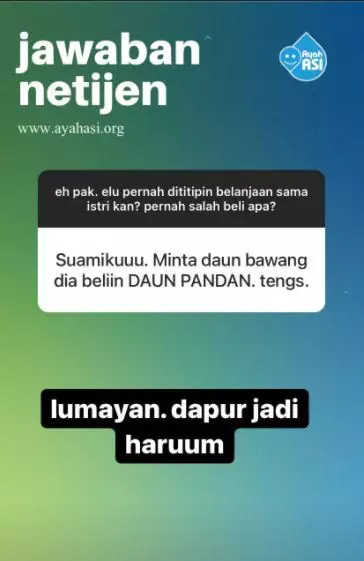 Curhatan suami salah beli titipan © 2020 Instagram