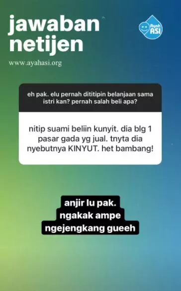 Curhatan suami salah beli titipan © 2020 Instagram