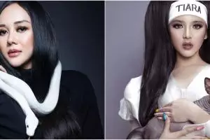 Gaya 10 seleb pemotretan dengan hewan, dari kambing hingga buaya