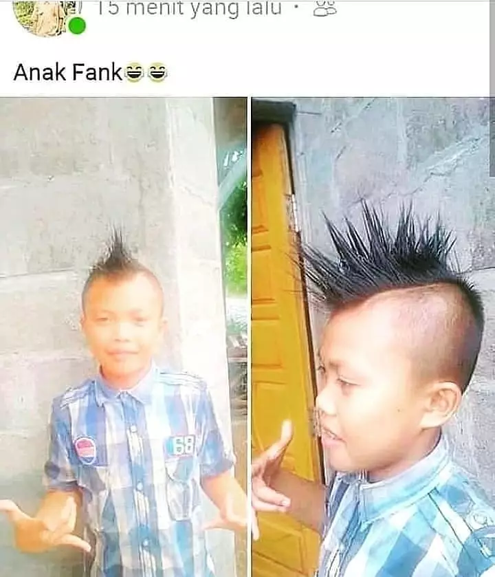 aksi lucu pamer rambut © Instagram
