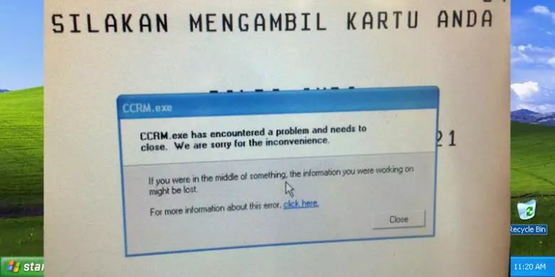 tulisan atm rusak lucu © Berbagai Sumber