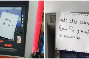 20 Tulisan lucu di ATM rusak ini bikin orang bikin nyengir lebar