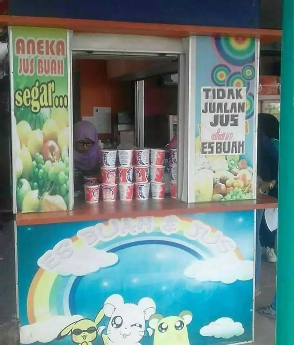 pedagang jus lucu © 2020 brilio.net
