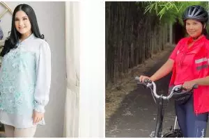 9 Pesona Annisa Pohan saat bersepeda, gayanya curi perhatian