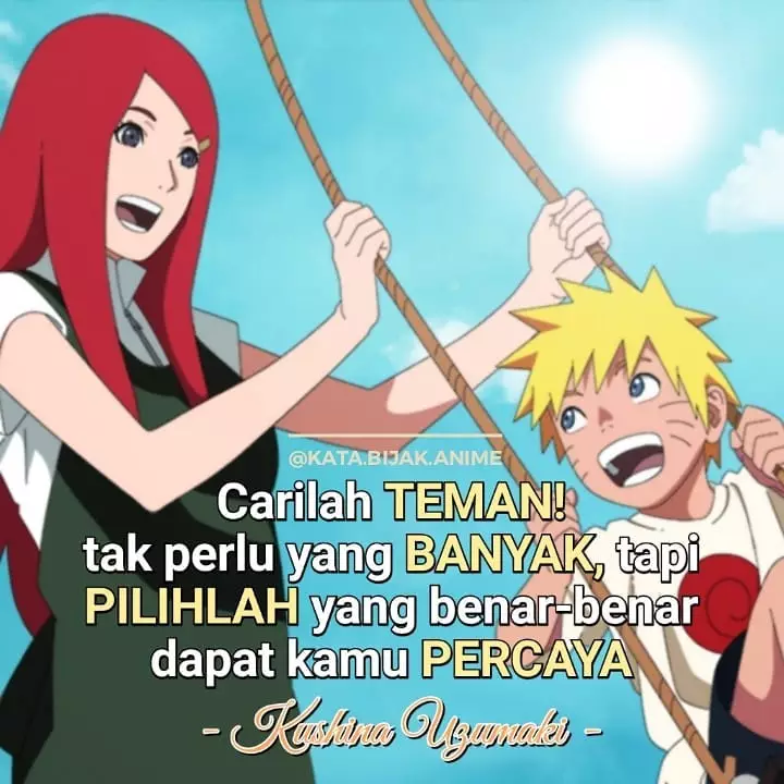 bijak Naruto cinta dan sahabat ©Instagram