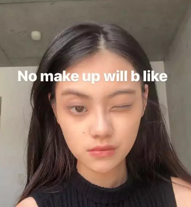 Gege Elisa tanpa makeup © Instagram