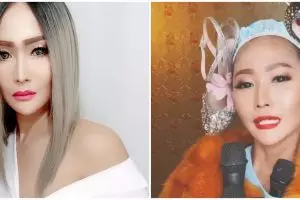 8 Gaya aksesori kepala Inul ini nyentrik abis, ada pakai high heels