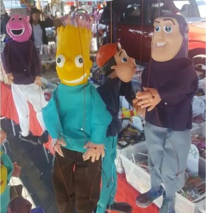 mainan bentuk karakter animas © Instagram