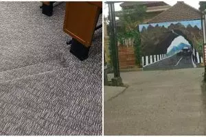 10 Potret ilusi optik akses jalan ini bikin yang mau lewat bingung