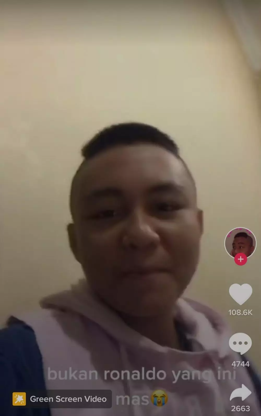 Gagal mirip ronaldo TikTok 