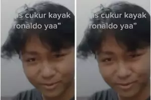 Niat cukur rambut mirip Cristiano Ronaldo, hasilnya nggak terduga