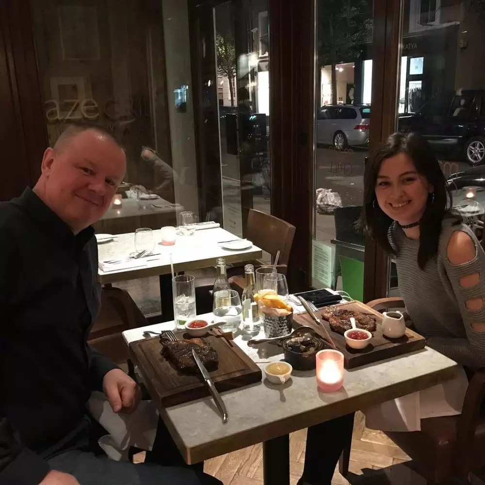 Kimberly Ryder dan ayah bulenya © Instagram