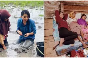 10 Potret totalitas Soraya Rasyid syuting Uang Kaget dan Bedah Rumah